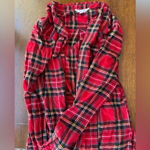 NWOT Hippie Rose Red and Black Plaid Button Down Shirt